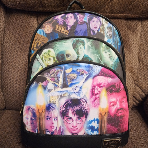 Harry Potter Trilogy Loungefly Mini Backpack - Picture 1 of 6